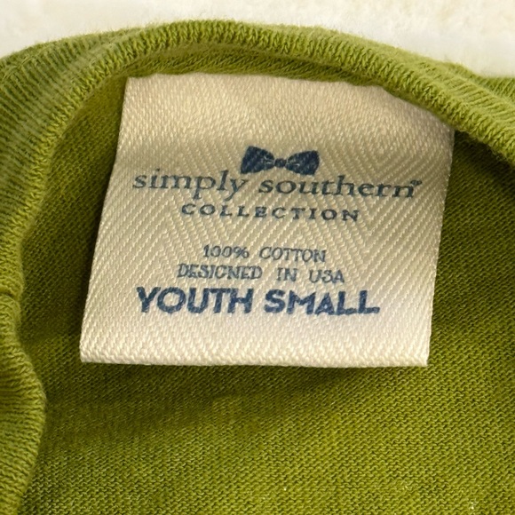 Simply Southern ‘Chin Up Buttercup’ Long Sleeve T-Shirt- Youth Small - Picture 5 of 6